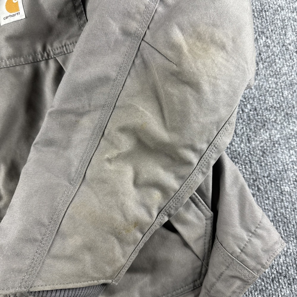 Carhartt Men's Firm Duck Traditional Coat Water Repellent Insulated Loose L - Picture 3 of 16